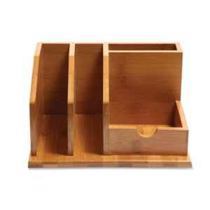Kantor Pen Hoder dan Notebook pemegang kecil terbuat dari bambu