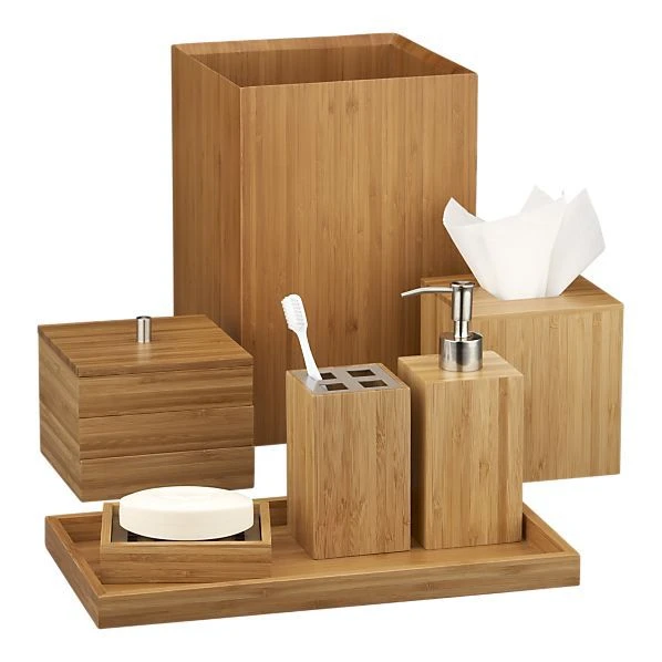 Spa bambu mandi Set aksesori
