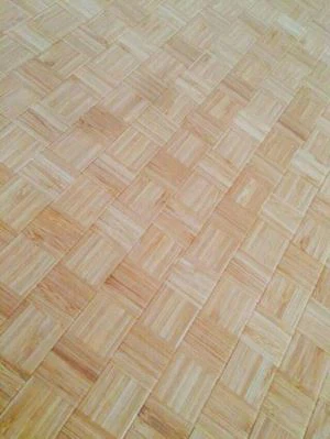 Bambu anyaman tikar dilaminasi pada kayu lapis untuk hiasan langit-langit