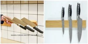 Magnet bambu pisau rak